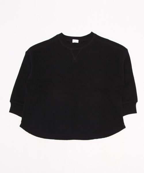LOWRYS FARM（ローリーズファーム）の「ＴＲＵＥコットンワッフルプルオーバー　215491（Tシャツ/カットソー・キッズ・ブラック/グリーン/アイボリー・110cm/120cm/130cm）」の7枚目の写真