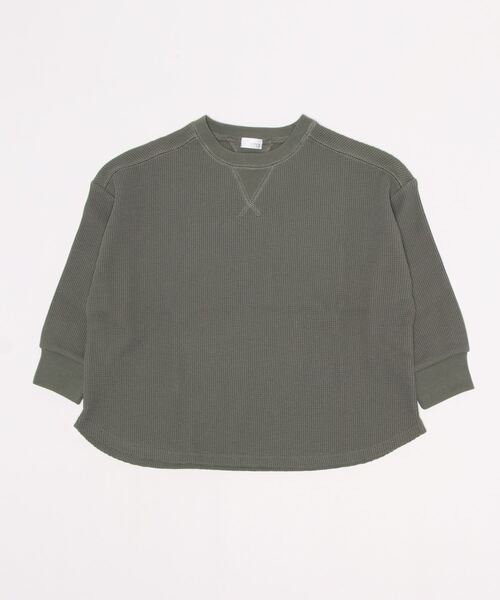 LOWRYS FARM（ローリーズファーム）の「ＴＲＵＥコットンワッフルプルオーバー　215491（Tシャツ/カットソー・キッズ・ブラック/グリーン/アイボリー・110cm/120cm/130cm）」の8枚目の写真