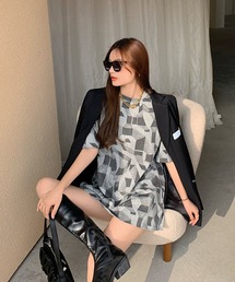 ニュアンス柄Tシャツ