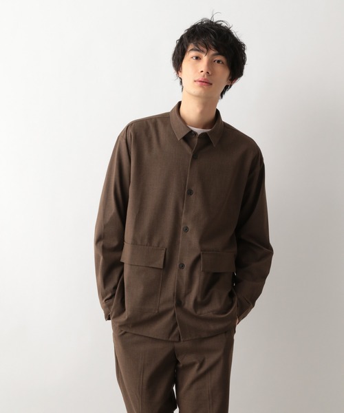 GLOBAL WORK(グローバルワーク)の「URBANRELAX シャツ長袖/954012(シャツ/ブラウス・メンズ・グレー/ネイビー/ブラック/ブラウン系その他7・LARGE/SMALL/MEDIUM)」の3枚目の写真