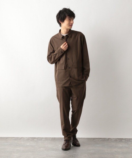 GLOBAL WORK(グローバルワーク)の「URBANRELAX シャツ長袖/954012(シャツ/ブラウス・メンズ・グレー/ネイビー/ブラック/ブラウン系その他7・LARGE/SMALL/MEDIUM)」の14枚目の写真