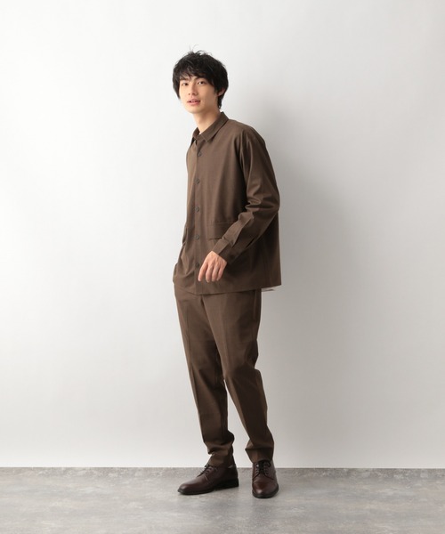 GLOBAL WORK(グローバルワーク)の「URBANRELAX シャツ長袖/954012(シャツ/ブラウス・メンズ・グレー/ネイビー/ブラック/ブラウン系その他7・LARGE/SMALL/MEDIUM)」の15枚目の写真