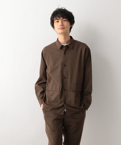 GLOBAL WORK(グローバルワーク)の「URBANRELAX シャツ長袖/954012(シャツ/ブラウス・メンズ・グレー/ネイビー/ブラック/ブラウン系その他7・LARGE/SMALL/MEDIUM)」の16枚目の写真