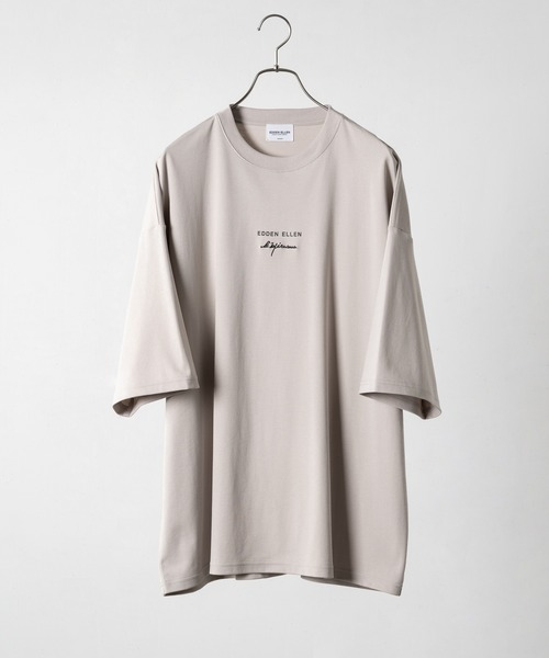 EDDEN ELLEN（エデンエレン）の「シンプルロゴルーズカットソー（Tシャツ/カットソー・メンズ・ホワイト/ブラック/ベージュ/サックスブルー/チャコールグレー/ライトグリーン・SMALL/MEDIUM/LARGE/X-SMALL）」の4枚目の写真
