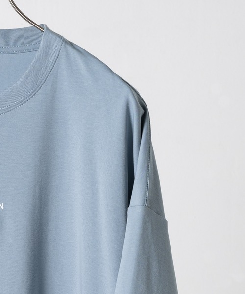 EDDEN ELLEN（エデンエレン）の「シンプルロゴルーズカットソー（Tシャツ/カットソー・メンズ・ホワイト/ブラック/ベージュ/サックスブルー/チャコールグレー/ライトグリーン・SMALL/MEDIUM/LARGE/X-SMALL）」の9枚目の写真