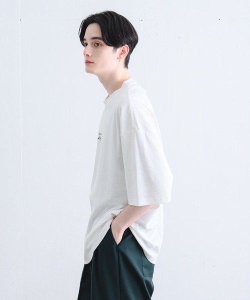 EDDEN ELLEN（エデンエレン）の「シンプルロゴルーズカットソー（Tシャツ/カットソー・メンズ・ホワイト/ブラック/ベージュ/サックスブルー/チャコールグレー/ライトグリーン・SMALL/MEDIUM/LARGE/X-SMALL）」の22枚目の写真
