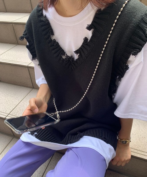 SPINNS（スピンズ）の「【選べるスマホショルダー】ボールチェーン ショルダーストラップ（スマホグッズ・レディース・シルバー・ONESIZE）」の9枚目の写真