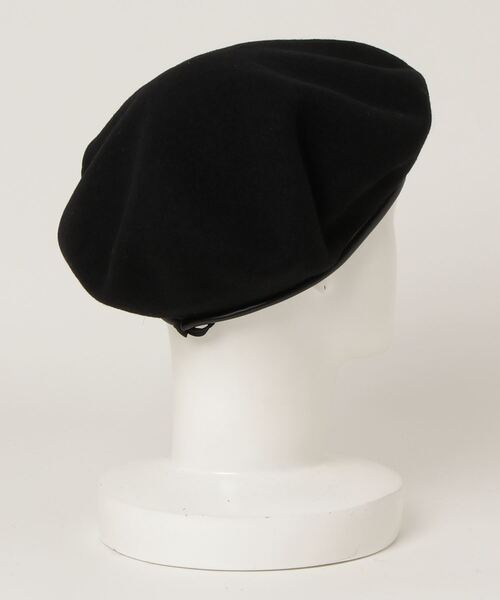 KANGOL(カンゴール)の「SMU Wool Big Monty ウール ビッグモンティ ベレー(ハンチング/ベレー帽・レディース・ブラック/ワイン/ベージュ・M/L)」の4枚目の写真