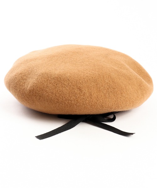 KANGOL(カンゴール)の「SMU Wool Big Monty ウール ビッグモンティ ベレー(ハンチング/ベレー帽・レディース・ブラック/ワイン/ベージュ・M/L)」の12枚目の写真