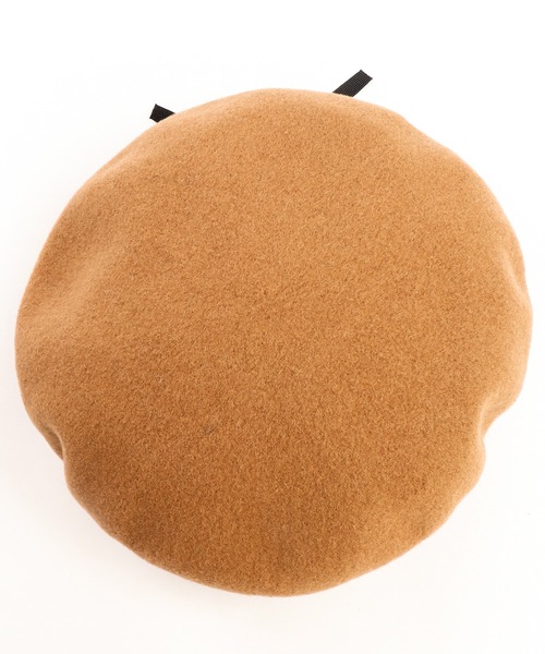 KANGOL(カンゴール)の「SMU Wool Big Monty ウール ビッグモンティ ベレー(ハンチング/ベレー帽・レディース・ブラック/ワイン/ベージュ・M/L)」の18枚目の写真