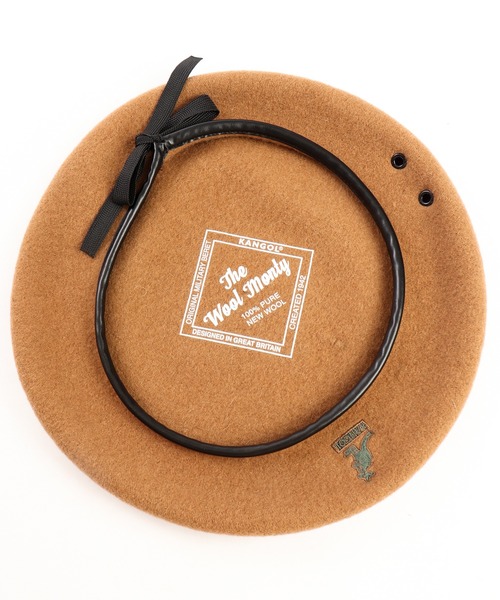 KANGOL(カンゴール)の「SMU Wool Big Monty ウール ビッグモンティ ベレー(ハンチング/ベレー帽・レディース・ブラック/ワイン/ベージュ・M/L)」の20枚目の写真