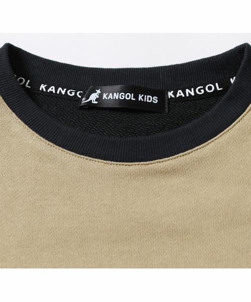 KANGOL（カンゴール）の「【KANGOL KIDS】裏毛カラーブロックトレーナー（スウェット・キッズ・ブラック/イエロー/ベージュ・130㎝/140㎝/150cm）」の8枚目の写真