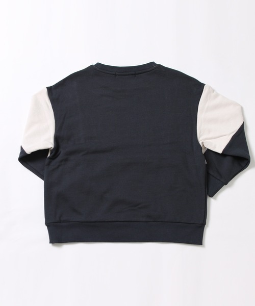 KANGOL（カンゴール）の「【KANGOL KIDS】裏毛カラーブロックトレーナー（スウェット・キッズ・ブラック/イエロー/ベージュ・130㎝/140㎝/150cm）」の5枚目の写真