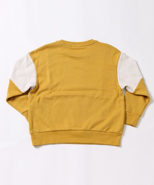 KANGOL（カンゴール）の「【KANGOL KIDS】裏毛カラーブロックトレーナー（スウェット・キッズ・ブラック/イエロー/ベージュ・130㎝/140㎝/150cm）」の7枚目の写真