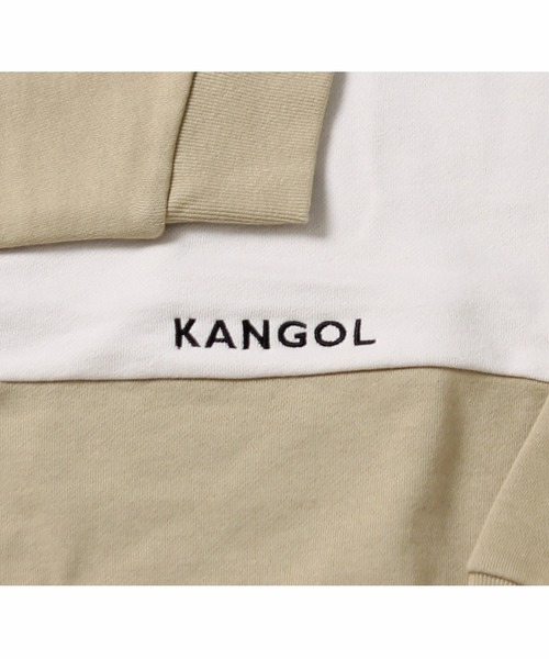 KANGOL（カンゴール）の「【KANGOL KIDS】裏毛カラーブロックトレーナー（スウェット・キッズ・ブラック/イエロー/ベージュ・130㎝/140㎝/150cm）」の6枚目の写真