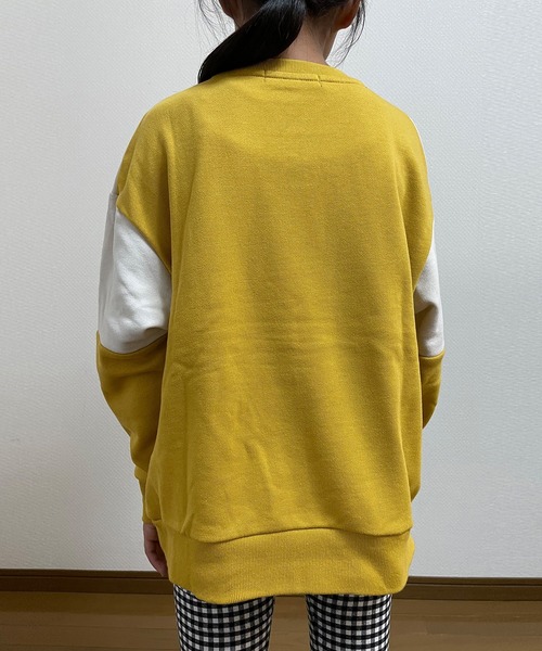 KANGOL（カンゴール）の「【KANGOL KIDS】裏毛カラーブロックトレーナー（スウェット・キッズ・ブラック/イエロー/ベージュ・130㎝/140㎝/150cm）」の10枚目の写真