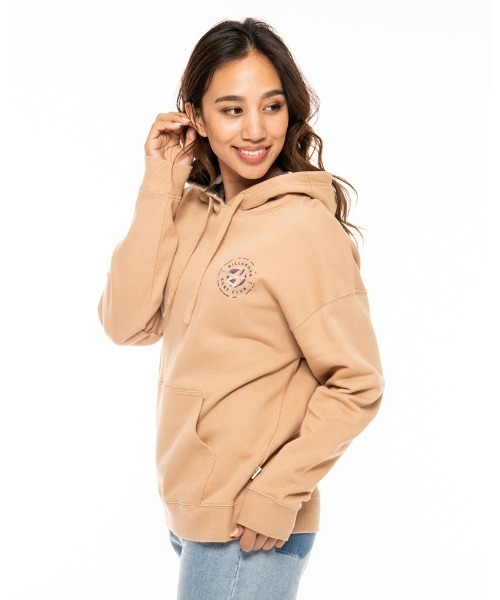 BILLABONG(ビラボン)の「BILLABONG レディース PATTERN CIRCLE LOGO パーカー 【2021年秋冬モデル】/ビラボンレディーススウェット(パーカー・レディース・ブラック/ベージュ/オフホワイト・MEDIUM/LARGE)」の11枚目の写真
