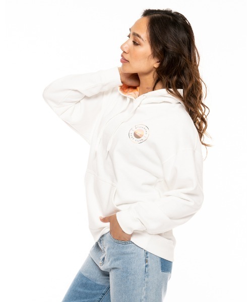 BILLABONG(ビラボン)の「BILLABONG レディース PATTERN CIRCLE LOGO パーカー 【2021年秋冬モデル】/ビラボンレディーススウェット(パーカー・レディース・ブラック/ベージュ/オフホワイト・MEDIUM/LARGE)」の16枚目の写真