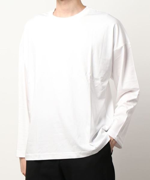 A4A(エーフォーエー)の「A4A/エーフォーエー/モダールシルケットロングスリーブTシャツ/Modal Mercet L/S Tee(Tシャツ/カットソー・メンズ・ホワイト/ブラック/グレー/チャコール・FREE)」の7枚目の写真