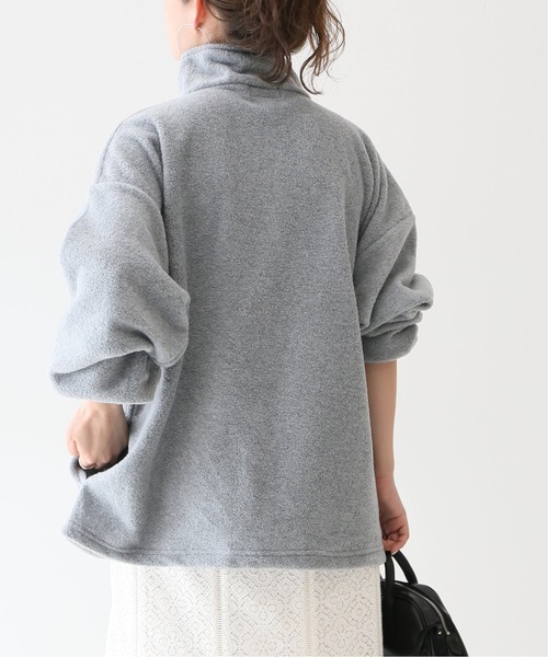 SLOBE IENA（スローブイエナ）の「【SUNRISE MILL 】SWAMP ハーフジップブルゾン【洗濯機洗い可】◆（ブルゾン・レディース・グレー/ネイビー・FREE）」の6枚目の写真