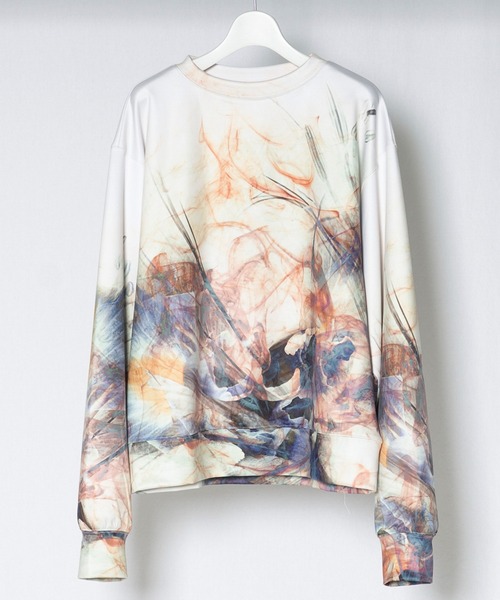 Wizzard（ウィザード）の「Wizzard ウィザード / PRINT FAB SWEAT グラフィックプリントダンボールニットスウェット（スウェット・メンズ・グリーン/ナチュラル・1/2/3）」の6枚目の写真