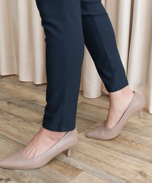 Social GIRL（ソーシャルガール）の「2タック 裏起毛 ストレッチ テーパードパンツ イージーパンツ（その他パンツ・レディース・ネイビー/オフホワイト/ベージュ/カーキ/ブラック/グレイッシュベージュ・L/LL/M）」の11枚目の写真