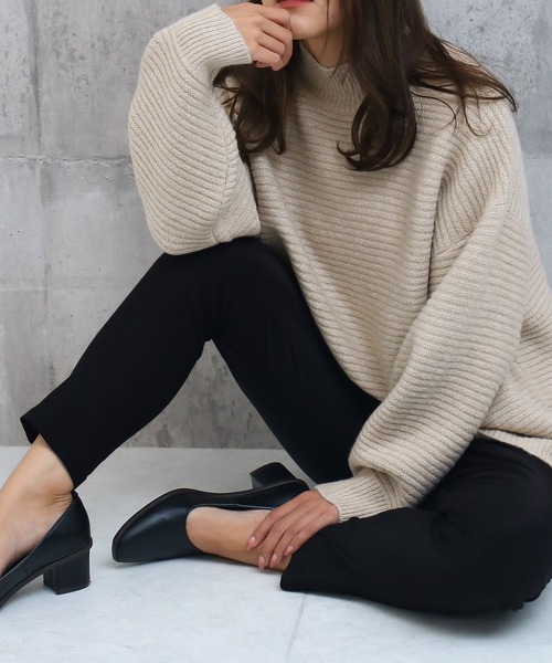 Social GIRL（ソーシャルガール）の「2タック 裏起毛 ストレッチ テーパードパンツ イージーパンツ（その他パンツ・レディース・ネイビー/オフホワイト/ベージュ/カーキ/ブラック/グレイッシュベージュ・L/LL/M）」の8枚目の写真