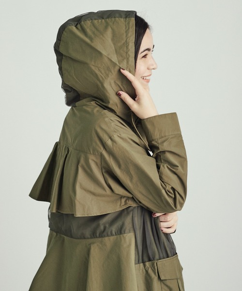 DRWCYS（ドロシーズ）の「バックフリルミリタリーブルゾン（ミリタリージャケット・レディース・カーキ/キャメル・FREE）」の3枚目の写真