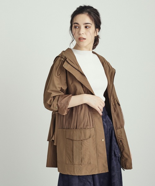 DRWCYS（ドロシーズ）の「バックフリルミリタリーブルゾン（ミリタリージャケット・レディース・カーキ/キャメル・FREE）」の7枚目の写真