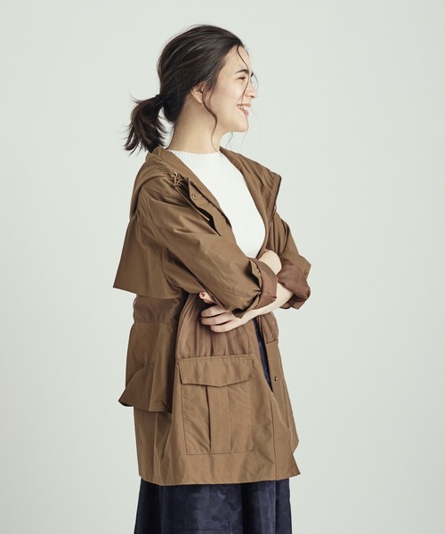 DRWCYS（ドロシーズ）の「バックフリルミリタリーブルゾン（ミリタリージャケット・レディース・カーキ/キャメル・FREE）」の21枚目の写真