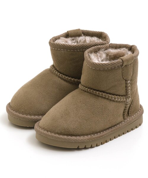 apres les cours(アプレレクール)の「ボアブーツ(ブーツ・キッズ・ベージュ/ブラウン/ピンク/レインボー・19/20/17/14/15 /16/18/21/13)」の2枚目の写真