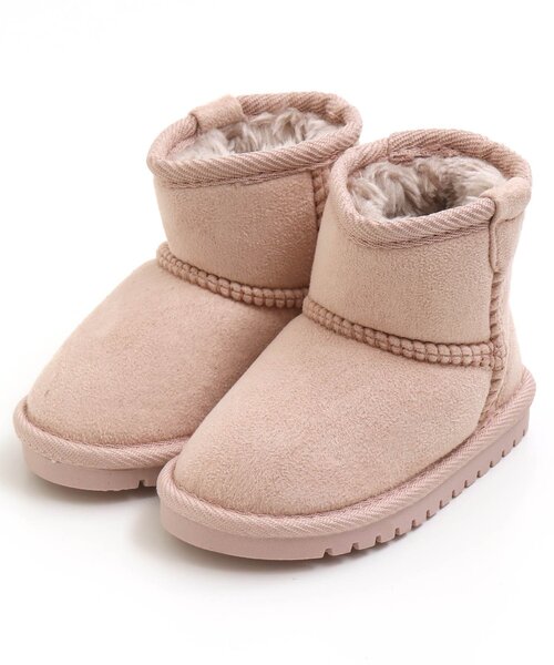 apres les cours(アプレレクール)の「ボアブーツ(ブーツ・キッズ・ベージュ/ブラウン/ピンク/レインボー・19/20/17/14/15 /16/18/21/13)」の3枚目の写真