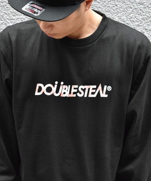 DOUBLE STEAL(ダブルスティール)の「Flower Logo 長袖Tシャツ(Tシャツ/カットソー・メンズ・ブラック/ホワイト・X-LARGE/MEDIUM/LARGE)」の7枚目の写真
