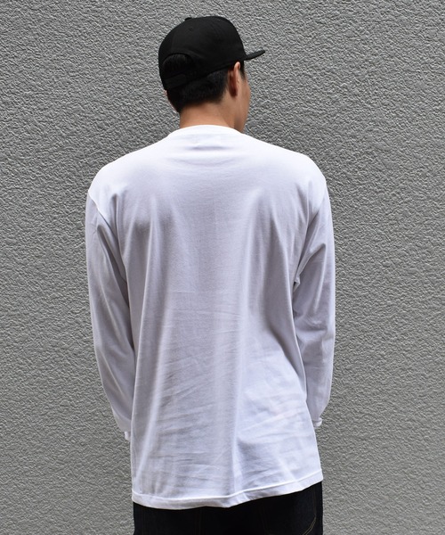 DOUBLE STEAL(ダブルスティール)の「Flower Logo 長袖Tシャツ(Tシャツ/カットソー・メンズ・ブラック/ホワイト・X-LARGE/MEDIUM/LARGE)」の4枚目の写真