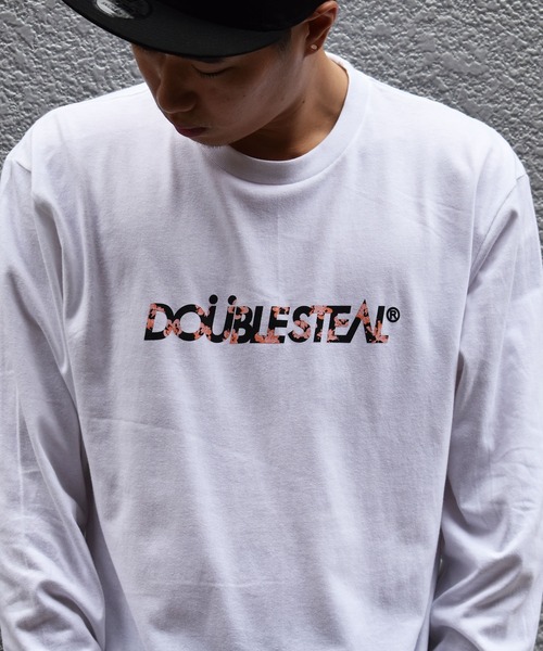 DOUBLE STEAL(ダブルスティール)の「Flower Logo 長袖Tシャツ(Tシャツ/カットソー・メンズ・ブラック/ホワイト・X-LARGE/MEDIUM/LARGE)」の5枚目の写真