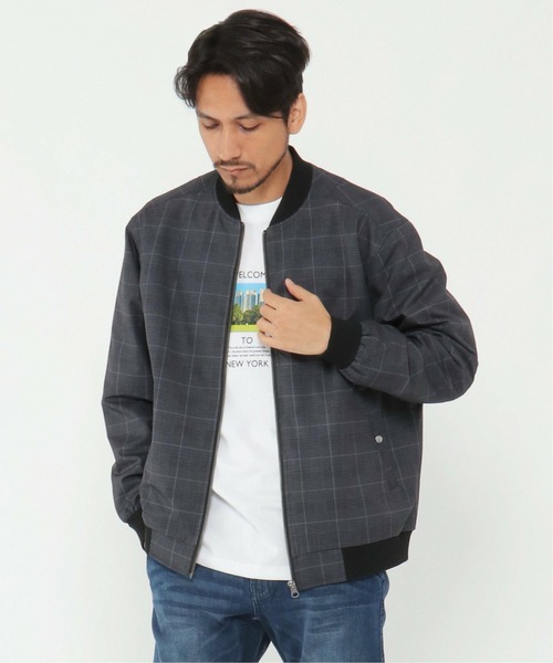 ikka（イッカ）の「Teflon チェックブルゾン（ブルゾン）」 - WEAR