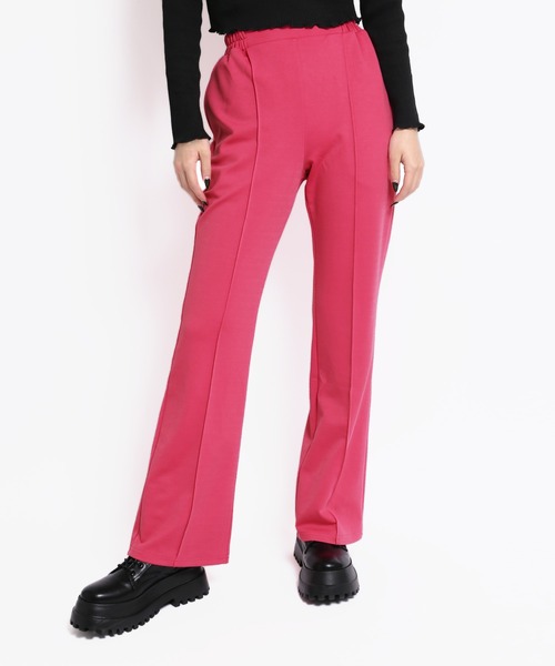 WC(ダブル シー)の「カラーイージーパンツ(スラックス・レディース・ピンク/オレンジ/ブルー/グリーン・FREE)」の3枚目の写真