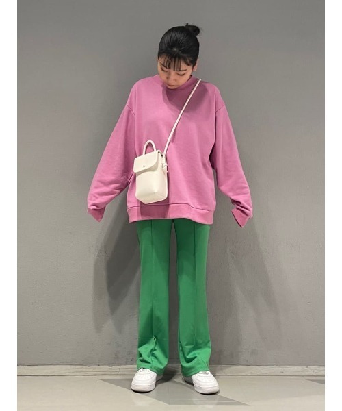 WC(ダブル シー)の「カラーイージーパンツ(スラックス・レディース・ピンク/オレンジ/ブルー/グリーン・FREE)」の8枚目の写真