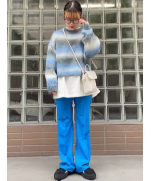 WC(ダブル シー)の「カラーイージーパンツ(スラックス・レディース・ピンク/オレンジ/ブルー/グリーン・FREE)」の10枚目の写真