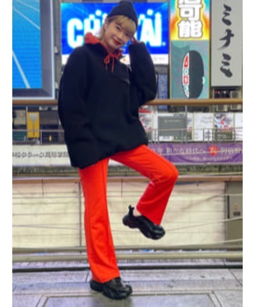 WC(ダブル シー)の「カラーイージーパンツ(スラックス・レディース・ピンク/オレンジ/ブルー/グリーン・FREE)」の12枚目の写真