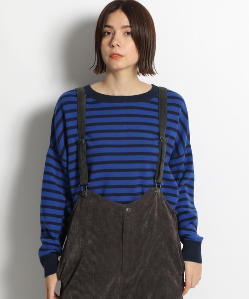 niko and...(ニコアンド)の「洗える2WAYネックデザインプルオーバー(ニット/セーター・レディース・ライトグレー/ブラック/ネイビー/ブラウン・MEDIUM/LARGE)」の4枚目の写真