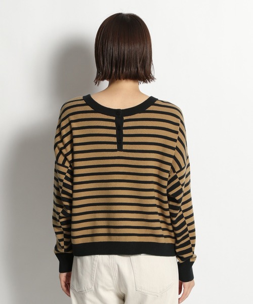 niko and...(ニコアンド)の「洗える2WAYネックデザインプルオーバー(ニット/セーター・レディース・ライトグレー/ブラック/ネイビー/ブラウン・MEDIUM/LARGE)」の10枚目の写真