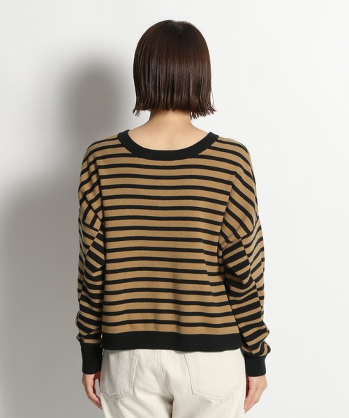 niko and...(ニコアンド)の「洗える2WAYネックデザインプルオーバー(ニット/セーター・レディース・ライトグレー/ブラック/ネイビー/ブラウン・MEDIUM/LARGE)」の12枚目の写真