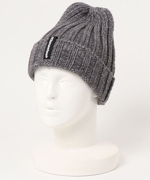 MANASTASH(マナスタッシュ)の「MANASTASH/マナスタッシュ 90S LOGO BEANIE 2(ニットキャップ/ビーニー・メンズ・ダークグレー/ライトベージュ/ブラック/オリーブ/インディゴブルー/レッド系その他・FREE)」の15枚目の写真