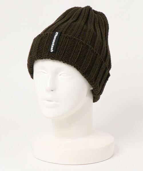MANASTASH(マナスタッシュ)の「MANASTASH/マナスタッシュ 90S LOGO BEANIE 2(ニットキャップ/ビーニー・メンズ・ダークグレー/ライトベージュ/ブラック/オリーブ/インディゴブルー/レッド系その他・FREE)」の11枚目の写真