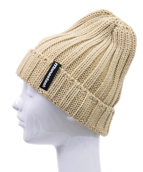 MANASTASH(マナスタッシュ)の「MANASTASH/マナスタッシュ 90S LOGO BEANIE 2(ニットキャップ/ビーニー・メンズ・ダークグレー/ライトベージュ/ブラック/オリーブ/インディゴブルー/レッド系その他・FREE)」の10枚目の写真