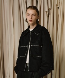 【IEY】【2021AW】CUTTING WOOL SHORT JUMPER IYJPBD001
