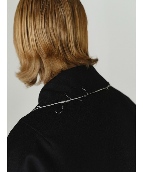 IEY(アイイーワイ)の「【IEY】【2021AW】CUTTING WOOL SHORT JUMPER IYJPBD001(ブルゾン・メンズ・ブラック/ダークグレー・M/L)」の12枚目の写真
