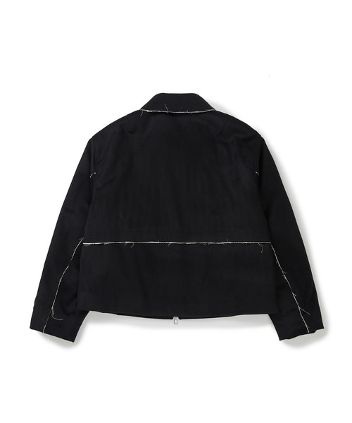 IEY(アイイーワイ)の「【IEY】【2021AW】CUTTING WOOL SHORT JUMPER IYJPBD001(ブルゾン・メンズ・ブラック/ダークグレー・M/L)」の14枚目の写真