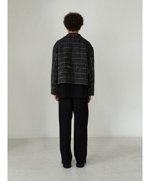 IEY(アイイーワイ)の「【IEY】【2021AW】CUTTING WOOL SHORT JUMPER IYJPBD001(ブルゾン・メンズ・ブラック/ダークグレー・M/L)」の21枚目の写真
